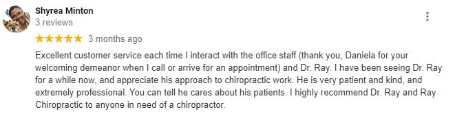 Chiropractic Redlands CA Patient Testimonial