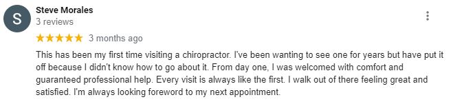 Chiropractic Redlands CA Patient Testimonial